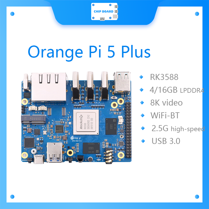 Orange Pi 5 Plus 16Gb - Orange Pi 5 Plus Tek Kartlı