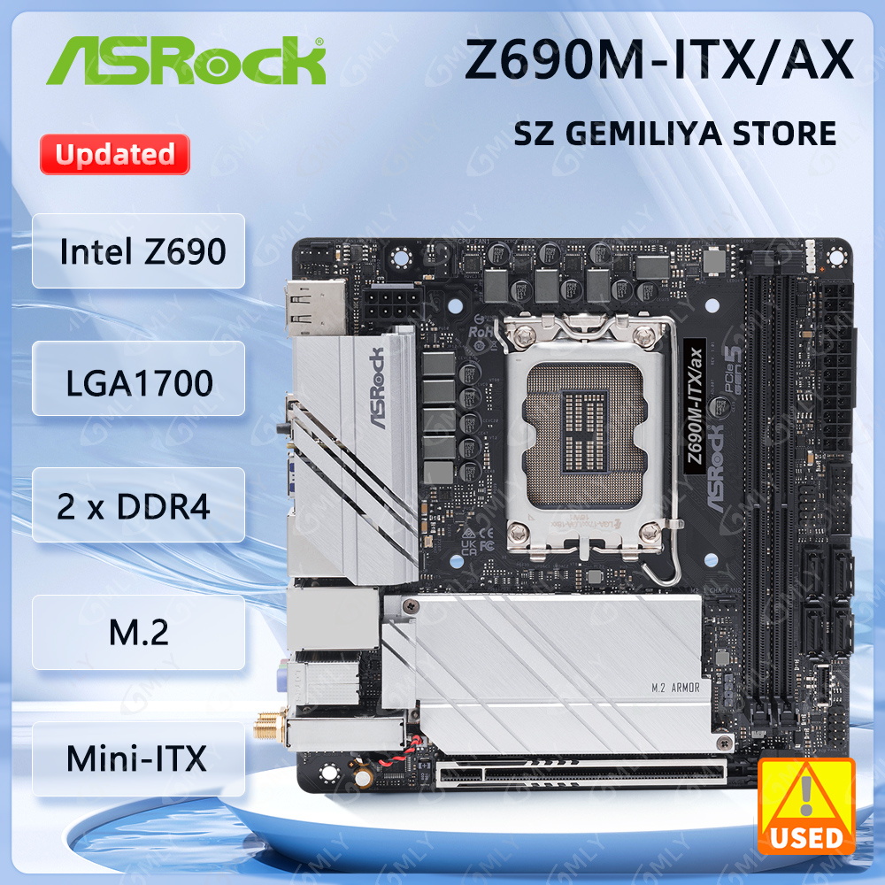 ASROCK Z690M-ITX/ax Mini-ITX A - Lga1700 Itx Motherboard Ddr5 incelemesi ve fiyatı