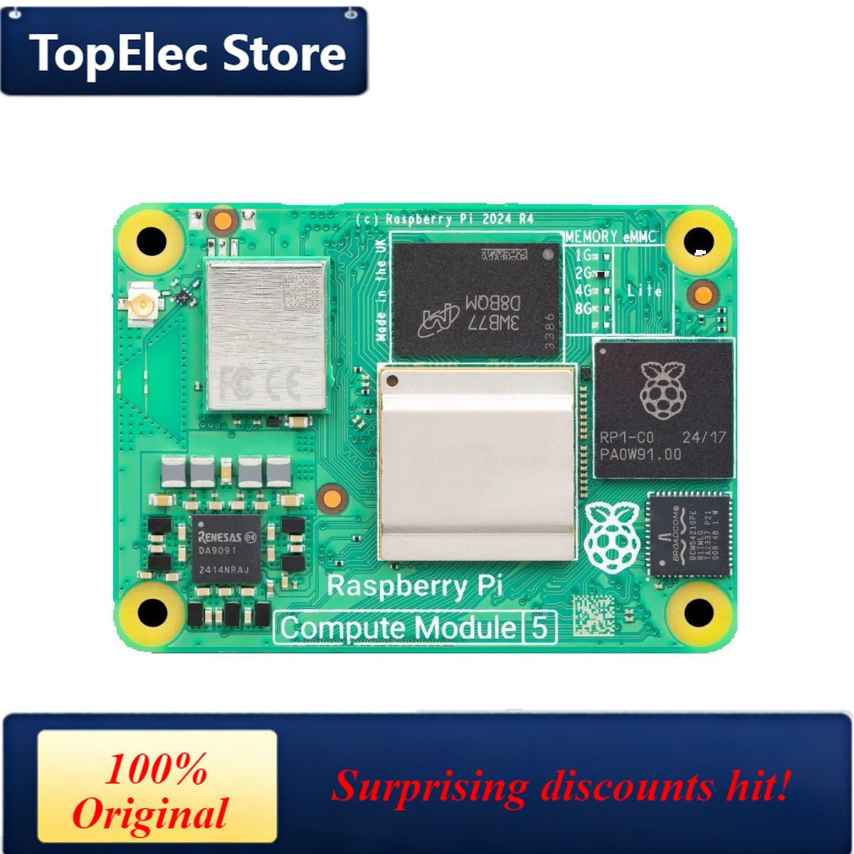 TopElec Raspberry Pi Compute M - Raspberry Pi 5 8Gb Board incelemesi ve fiyatı